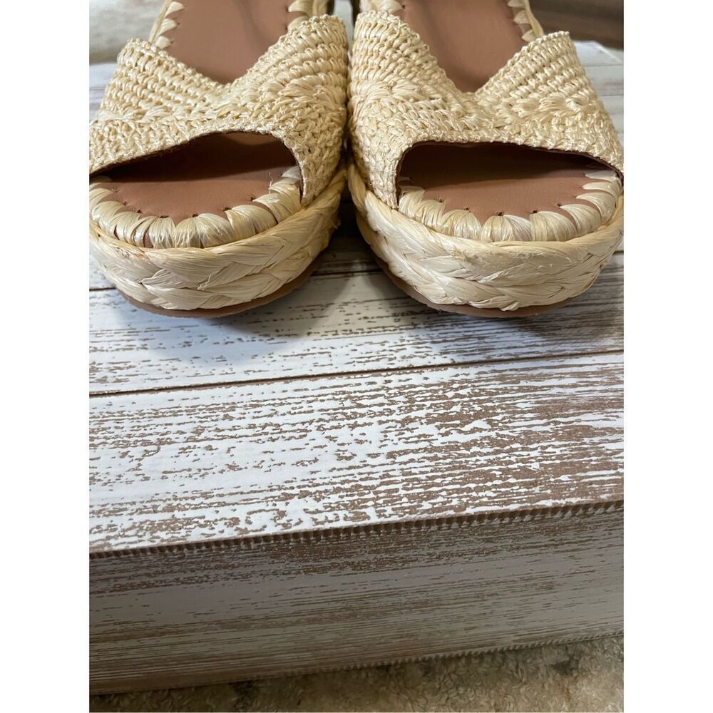 Gentle Souls Nomi Raffia Women’s Sandals 6.5 - Picture 4 of 7